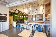 Mendicino Farms interior seating with lighting