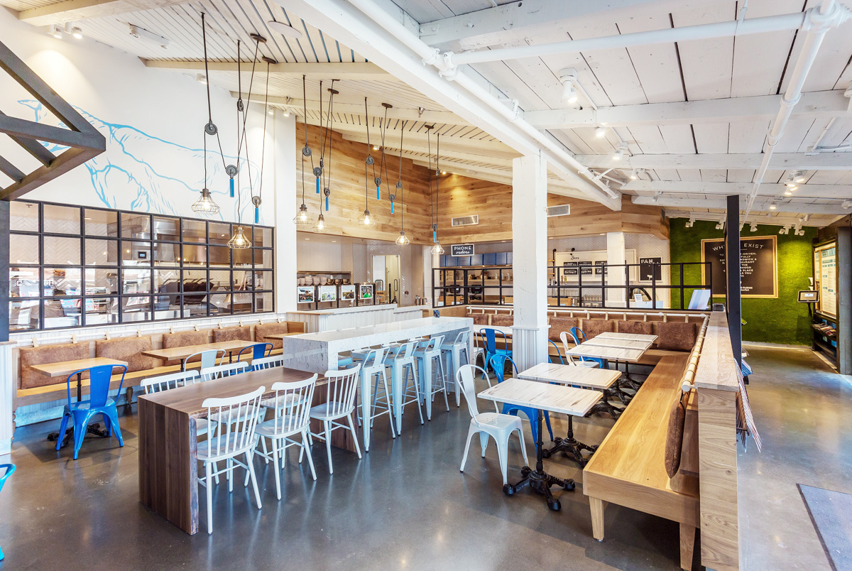 Mendicino Farms interior seating with lighting